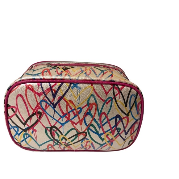 Sephora Multicolor large Cosmetic Bag,double zipper compartment good condition - Picture 7 of 14